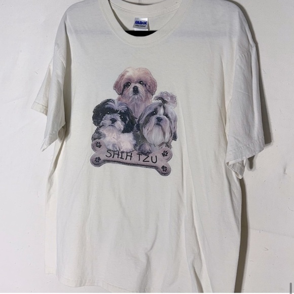Gildan Shih Tzu Dog Crew Neck T Shirt L - Picture 12 of 12